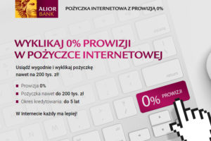 Pożyczka Internetowa 0% Alior Banku już dostępna